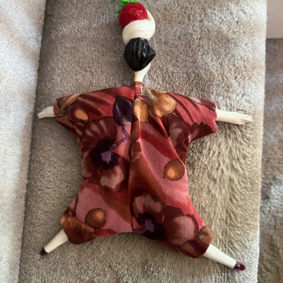 Serge Poupee Millet Strawberry With Whipped Cream Head Doll - Picture 2 of 9